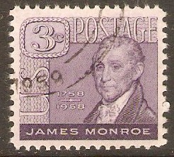 United States 1958 3c Monroe Commemoration. SG1104.